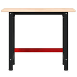 Workbench 100x60x81.5 cm Solid Wood Oak Rectangular 3309656