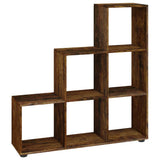 Staircase Bookcase Smoked Oak 107 cm Engineered Wood 342606