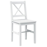5 Piece Dining Set White 240883