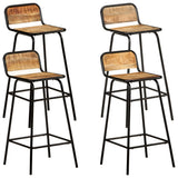 Bar Chairs 4 pcs Solid Mango Wood 321955