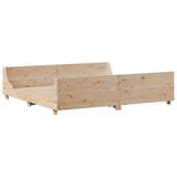 Bed Frame without Mattress 180x200 cm Super King Solid Wood Pine 3323758