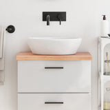Bathroom Countertop Light Brown 60x30x cm Treated Solid Wood 3156102