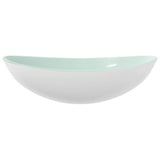 Basin Tempered Glass 54.5x35x15.5 cm White 345256