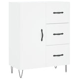 Highboard White 69.5x34x180 cm Engineered Wood 3189437
