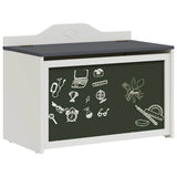 Box with Storage and Chalkboard Front ROROS Grey and White 42003029