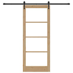 Sliding Door Manual ORKDAL Brown 86 x 211 cm Wood and metal 3332481