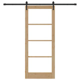 Sliding Door Manual ORKDAL Brown 86 x 211 cm Wood and metal 3332481