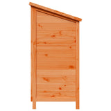 Garden Shed with Roof Brown 106 x 56 x 113.5 cm Solid Fir Wood 42033459