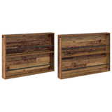 Magazine Rack 2 pcs Old Wood 100 x 12 x 70 cm Engineered Wood 890861