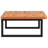Basin Shelf Wall Mounted Steel and Solid Wood Beech 3302441