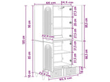 Cabinet Set 2 pcs Engineered Wood 3416433