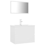 Bathroom Furniture Set White Engineered Wood 3071675