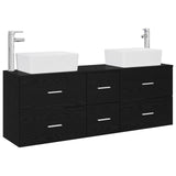 Bathroom Cabinet Set 3 pcs Black 53 x 34.5 x 63 cm 3405860