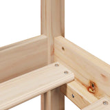 Bed Frame without Mattress 150x200 cm King Size Solid Wood Pine 3301542