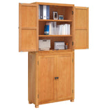 Storage Furniture Set with Shelf 2 pcs Natural 80 x35 x 185 cm 3328621