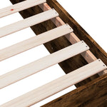 Bed Frame without Mattress Smoked Oak 100x200 cm 3280962