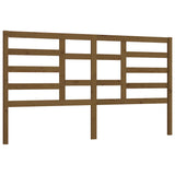 Bed Headboard Honey Brown 186x4x104 cm Solid Wood Pine 818158