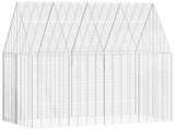 Rabbit Cage Silver 200 x 100 x 210 cm Galvanised Steel 42019241
