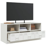 TV Cabinet White 99x39x44 cm Steel 841738