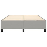 Box Spring Bed Frame Light Grey Double Fabric 3121199