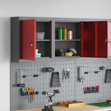 Tool Cabinet with Shelf Red and Grey 50 x 20 x 55 cm Steel 4103470