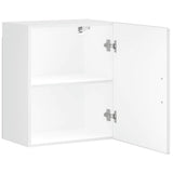 Kitchen Wall Cabinet "Porto" High Gloss White Engineered Wood 854041