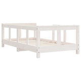 Kids Bed Frame White 70x140 cm Solid Wood Pine 834427