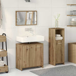 ZNTS 3 Piece Bathroom Furniture Set Artisan Oak Engineered Wood 3328560