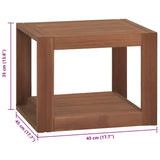 Bathroom Cabinet 45x45x35 cm Solid Wood Teak 338233