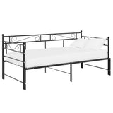 Sofa Bed Frame Black Powder-Coated Metal Pull-Out Sofa Bed Frame 324770