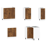 11 Piece Kitchen Cabinet Set Porto Smoked Oak Engineered Wood 3314966