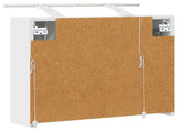 Bathroom Mirror Cabinet White 60 x 14.5 x 50 cm Engineered wood 889079