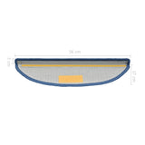 Stair Mats 10 pcs 56x17x3 cm Blue Half Round 149749