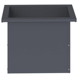 Garden Planter with LED 2 pcs Antracite 30 x 40 x 30 cm Steel 8008075