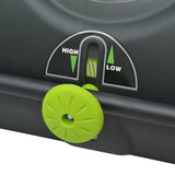 Lawn Sweeper Black and Green PP body Medium Height-Adjustable 142355