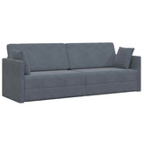 Floor Sofa Bed Dark Grey 213 x 70 x 77 cm Velvet 4106727