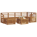 Sectional Sofa Set 7 pcs Natural Solid Acacia Wood 3375144