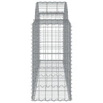 Arched Gabion Basket 200x50x80/100 cm Galvanised Iron 153494