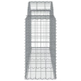 Arched Gabion Basket 200x50x80/100 cm Galvanised Iron 153494
