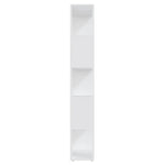 Book Cabinet Room Divider White 60x24x155 cm Engineered Wood 809089