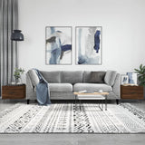 Coffee Tables 2 pcs Brown Oak 50x50x40 cm Engineered Wood 829395