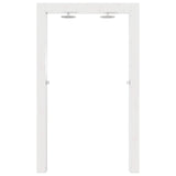 Outdoor Shower 226 cm Solid Pine Wood and Stainless Steel White 886341