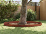 Lawn Edging 10 pcs 103 x 25 cm Steel Rusty 8008502