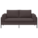 2-Seater Sofa Dark Brown 188 x 81 x 89 cm Fabric 42048603