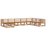 Outdoor Sofa Set 8 pcs Natural Solid Acacia Wood 3367982