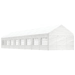 Gazebo with Roof White 17.84x4.08x3.22 m Polyethylene 3155492