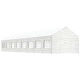 Gazebo with Roof White 17.84x4.08x3.22 m Polyethylene 3155492