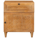 Bedside Cabinet Light Brown 50 x 33 x 60 cm Engineered Wood 4018088