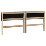 Upholstered Headboard Dark Grey 180 cm Solid Pine Wood 879160