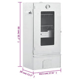 BBQ Oven Smoker with Table Galvanised Steel 3187616